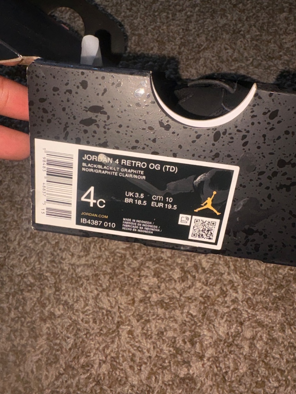 Infant 4c Jordans - Picture 4 of 5